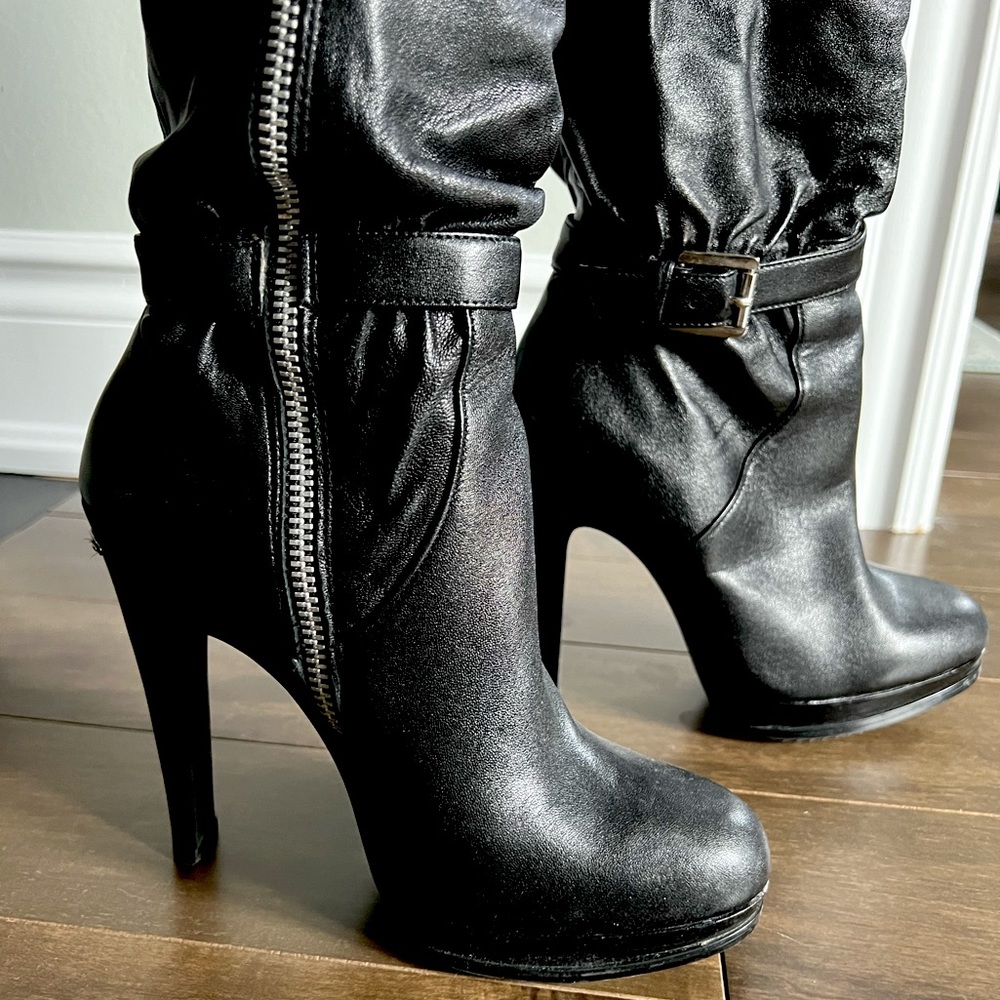 Michael Kors Knee High Stiletto Boots 6M. EUC